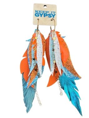 Keep It Gypsy Feather Earrings